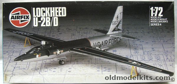 Airfix 1/72 Lockheed U-2BD - Builds U-2B Or U-2D Versions, 9 04028 plastic model kit